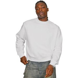 Casual Classics Unisex Adult Combed Cotton Extended Neckline Boxy Oversi / Luna